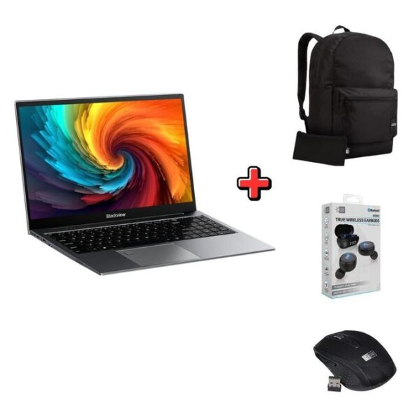 Blackview AceBook 8 Bundle – Laptop + Laptop Bag + Mouse + Earbuds – Sliver