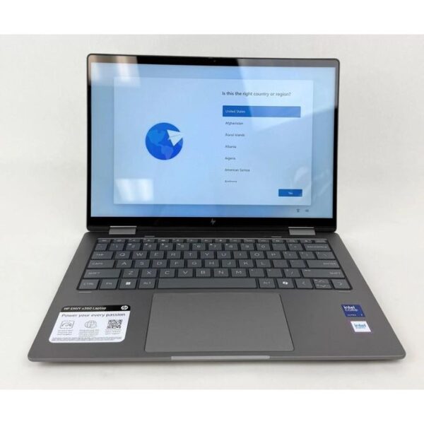 Hp Envy x360 2-in-1 Laptop 14-fc0097nr 14",2K Touch screen, Windows 11 Home, Intel® Core™ Ultra 7, 16GB RAM, 1TB SSD, Meteor silver