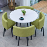 Simple modern negotiation reception table and chair combination office leisure milk tea coffee shop rental house dining table - Image 34