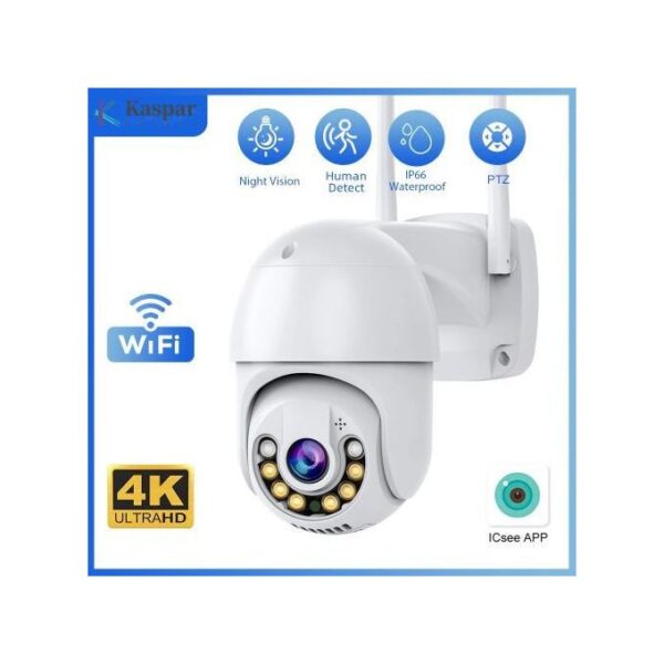 1080P IP camera with WiFi - 8MP - White