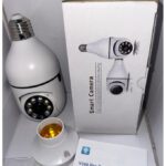 1080P Light Bulb Camera 360 Degree Wireless Wifi Home Night Version Security IP Surveillance- white