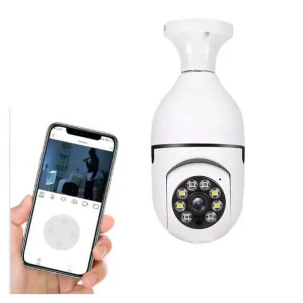 1080p Wireless Smart Bulb Camera - White