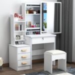 small apartment dressing table simple integrated dressing table - Image 10