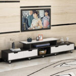 Retractable small apartment living room TV cabinet - Image 4