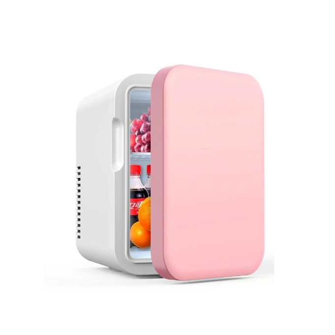 12V 8L Mini Portable Car Refrigerator Freezer Multi-Function (L11 x W6.7 x H9.8)inch - Pink 12V 8L Mini Portable Car Refrigerator Freezer Multi-Function (L11 x W6.7 x H9.8)inch - Pink
