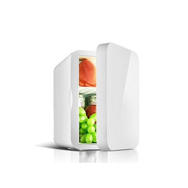 12V 8L Mini Portable Car Refrigerator Freezer Multi-Function (L11 x W6.7 x H9.8)inch - White
