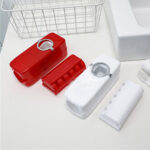 Touch Me Toothpaste Dispenser + 5 Slot Tooth Brush Holder - Image 4