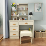 small apartment dressing table simple integrated dressing table - Image 20