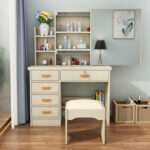 small apartment dressing table simple integrated dressing table - Image 26