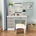 small apartment dressing table simple integrated dressing table - Image 18