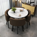 Simple modern negotiation reception table and chair combination office leisure milk tea coffee shop rental house dining table - Image 21