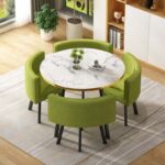 Simple modern negotiation reception table and chair combination office leisure milk tea coffee shop rental house dining table - Image 24