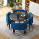 Simple modern negotiation reception table and chair combination office leisure milk tea coffee shop rental house dining table - Image 22