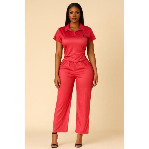 2 Pcs Casual Elegance Wear - Red