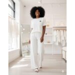 2 Piece Women's Casual Top And Down Dress Set - Multicolour