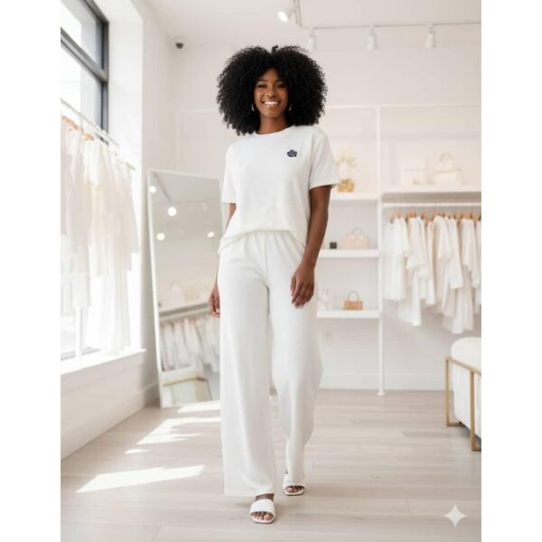 2 Piece Women's Casual Top And Down Dress Set - Multicolour