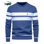 2023 High Quality New Mens Boys Winter Stripe Sweater Thick Warm