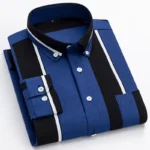 2023 Spring and Autumn Men's Pointed Stripes Casual Long Sleeve Shirt - Image 5