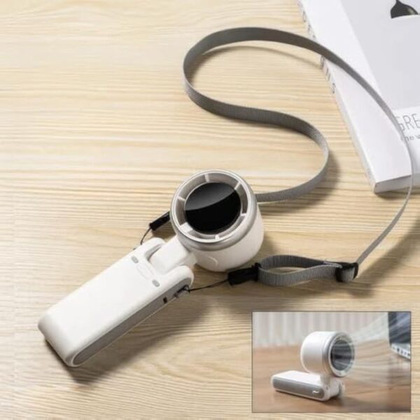 2025 New Portable Handheld Turbo Fan with LED Smart Display, New High-Speed Mini Fan Powerful 3-In-1 Foldable Handheld Fan