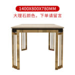 Nordic light luxury marble dining table western dining table home small apartment stylish dining table and chair combination modern simple table - Image 7