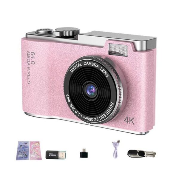 2.4 inch Dual-lens 4K HD CCD Camera Retro Kids Camera