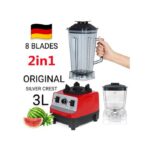 2.5L - 3.0L ( 8 BLADES ) 8000W - 8500W Powerful Commercial Blender - Red/Black