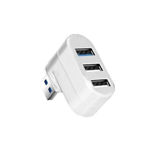 3-Port Mini USB 2.0 Hub - White