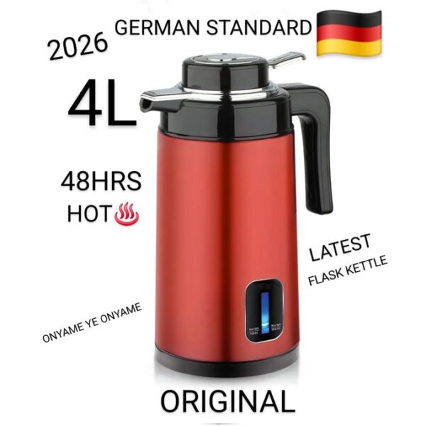 3.0L - 4.0L Anti-Rust Fast Heating High Durable Quality Electric Vacuum Flask Kettle - Multicolor ( GERMAN STANDARD )