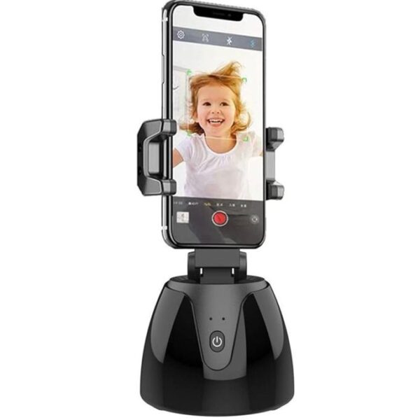 360° Object Tracking Holder Selfie Stick 360° Rotation Auto Face Object Tracking-black
