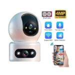 360° Smart PTZ Wi-Fi Security Camera, 1080p Nanny Camera –Dual Lens - Night Vision - Auto Tracking
