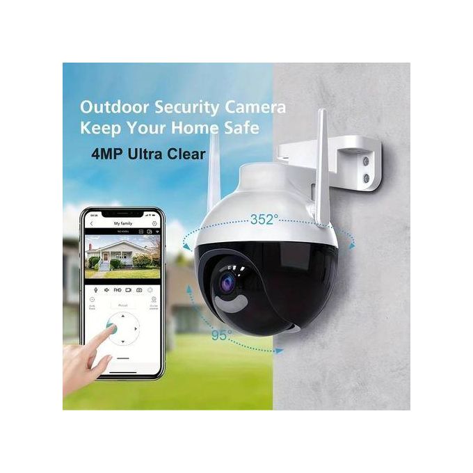 4K Outdoor WIFI Surveillance Camera, 4MP HD Night Vision AI Human Detection 4K Outdoor WIFI Surveillance Camera, 4MP HD Night Vision AI Human Detection