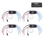 4PCS 30A ESC 2-4S Lipo Brushless 30A ESC With 5V 2A BEC For