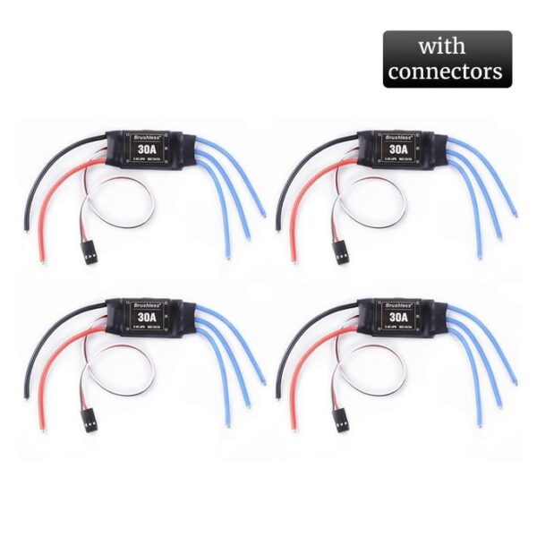 4PCS 30A ESC 2-4S Lipo Brushless 30A ESC With 5V 2A BEC For