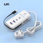 5 In 1 2USB 2PD 66w Fast Charger Power Socket