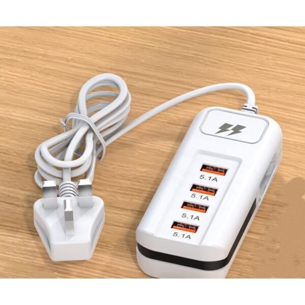 5 In 1 4USB 66w Fast Charger Power Socket