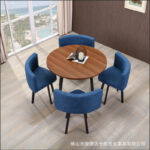 Simple modern negotiation reception table and chair combination office leisure milk tea coffee shop rental house dining table - Image 6