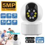 5MP Smart WiFi Camera Auto Tracking Home Indoor Two-way Audio Security IR Night Vision Motion Detection Surveillance Camera