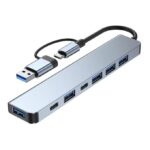 7 in 2 Wireless USB Type C Hub Port Expansion Computer Multiple