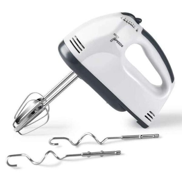 7 Speed Super Electric Hand Mixer - 260W - 220V - White/Black