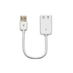 External sound card white with line 7.1USB with line