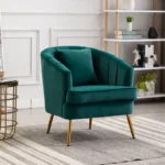 European Fabric Living Room  Modern Velvet Arm chair Single Sofa - Image 5