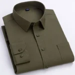 High Quality Cotton Men Dress Shirts Long Sleeve - Image 6