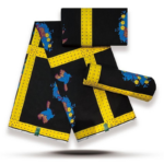 Pure cotton Dutch waxed fabric  6 yards.