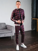 Men Spring And Autumn Large Casual Fashion Joker Checkered - Image 3