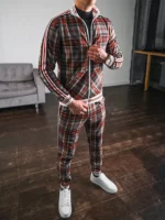 Men Spring And Autumn Large Casual Fashion Joker Checkered - Image 5