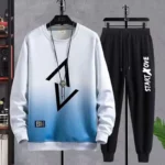 Men's Casual Harajuku Jerseys 2 Piece Set Social Elegant Sweats Sweatshirt High Quality L - Image 3