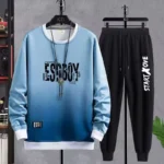 Men's Casual Harajuku Jerseys 2 Piece Set Social Elegant Sweats Sweatshirt High Quality L - Image 4