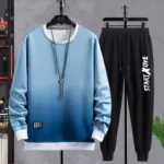 Men's Casual Harajuku Jerseys 2 Piece Set Social Elegant Sweats Sweatshirt High Quality L - Image 6