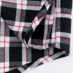 Men's Plaid Brushed Flannel Long Sleeve Shirts Single Pocket Comfortable Shirt - Image 6