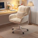 Nordic Ins Computer Chair Swivel Latex Wheels Chair Girls Vanity Chair Make Up Seat Student Dormitory Gamer Chairs Home Office